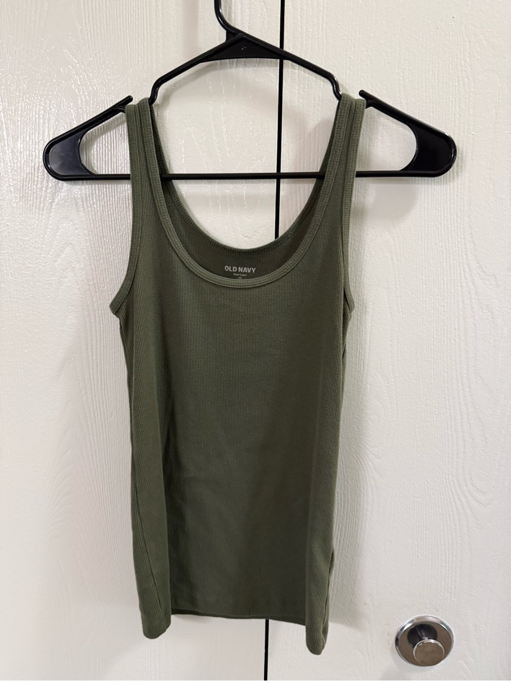 Old Navy Olive Green Ribbed Scoop Tank